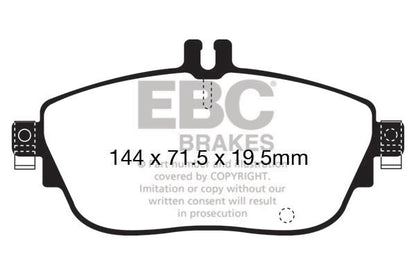 EBC Mercedes-Benz C/X117 Redstuff Sport Front Brake Pads - TRW Caliper (CLA180, CLA200 & CLA250) | ML Performance UK