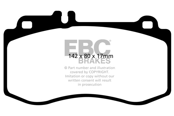 EBC Mercedes-Benz CX218 WS212 Redstuff Sport Front Brake Pads - Brembo Caliper (Inc. E350, E400, CLS350 & CLS400) | ML Performance UK