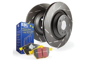 EBC Mercedes-Benz W203 CLC203 C209 Yellowstuff 4000 Series Front Sport Brake Pads & USR Slotted Discs Kit - Brembo Caliper (C350, CLC350 & CLK350) | ML Performance UK