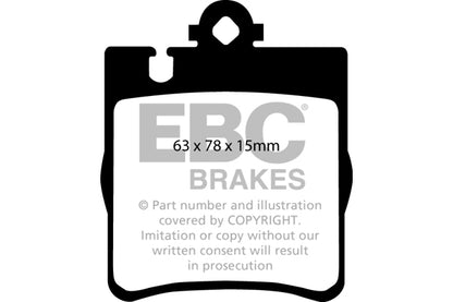 EBC Mercedes-Benz W203 W210 C209 R171 Redstuff Sport Rear Brake Pads - ATE Caliper (Inc. C350, CLC350, CLK320 & SLK350) | ML Performance UK
