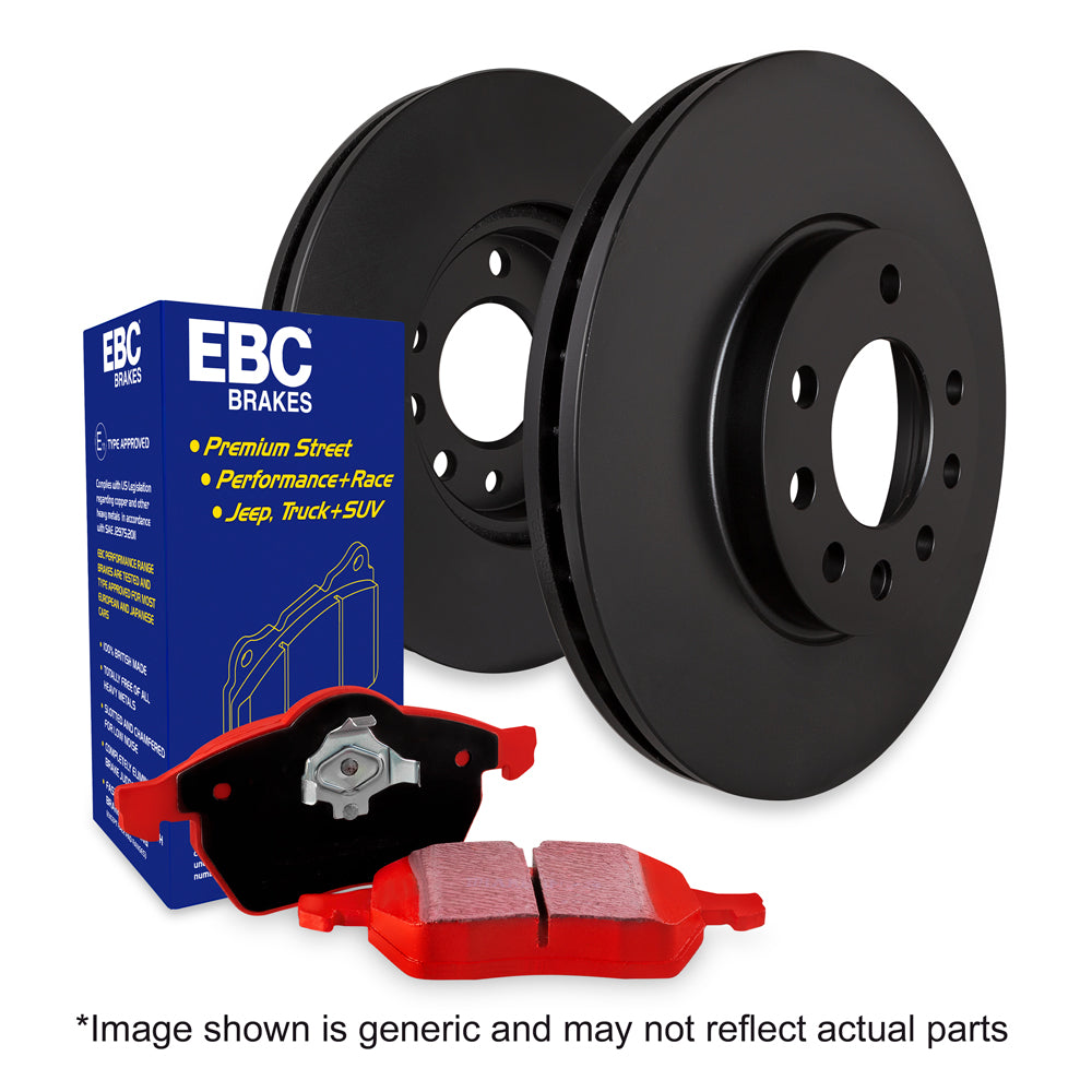 EBC Mercedes-Benz W/S/C204 W/S212 C218 Redstuff 3000 Series Rear Sport Brake Pads & Premium OE Replacement Front Discs - TRW Caliper | ML Performance UK