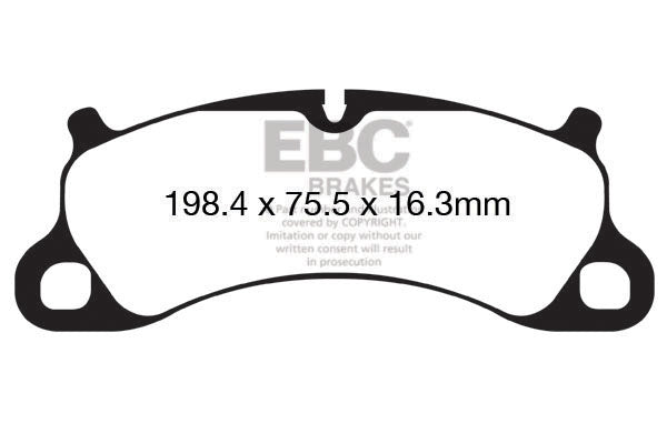 EBC Porsche 991 9912 Bluestuff NDX Trackday Front Brake Pads - Brembo Caliper (Inc. 911 Carrera S, 911 Carrera 4S, 911 Carrera GTS & 911 Carrera GTS Targa) | Supercar Parts UK