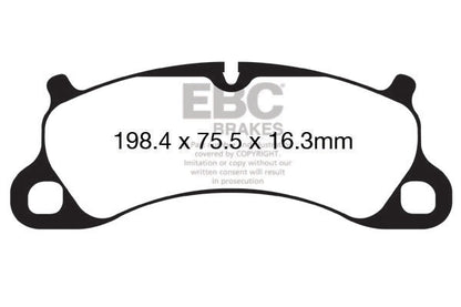 EBC Porsche 991 9912 Bluestuff NDX Trackday Front Brake Pads - Brembo Caliper (Inc. 911 Carrera S, 911 Carrera 4S, 911 Carrera GTS & 911 Carrera GTS Targa) | Supercar Parts UK