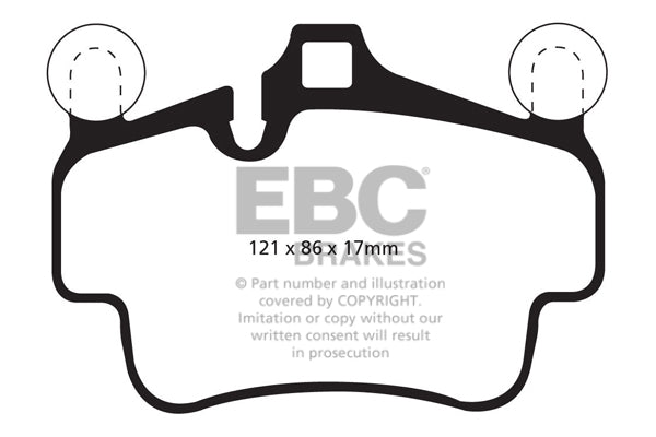 EBC Porsche 997 987 Bluestuff NDX Trackday Rear Brake Pads - Brembo Caliper (Inc. 911 Carrera, Boxster, Boxster Spyder & Cayman S) | Supercar Parts UK