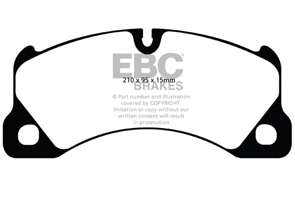 EBC Porsche Volkswagen Bluestuff NDX Trackday Front Brake Pads - Brembo Caliper (Inc. 9PA Cayenne, Macan, 970 Panamera & Touareg)  | Supercar Parts UK