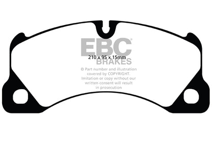 EBC Porsche Volkswagen Bluestuff NDX Trackday Front Brake Pads - Brembo Caliper (Inc. 9PA Cayenne, Macan, 970 Panamera & Touareg)  | Supercar Parts UK