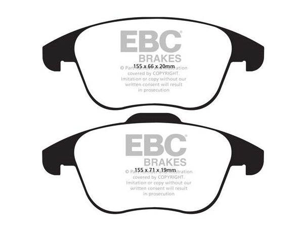 EBC Seat Volkswagen  Greenstuff 2000 Series Front Sport Brake Pads & BSD Series Sport Discs Kit - ATE Caliper (7N Alhambra, 7N Sharan, Tiguan I & Tiguan II) | ML Performance UK