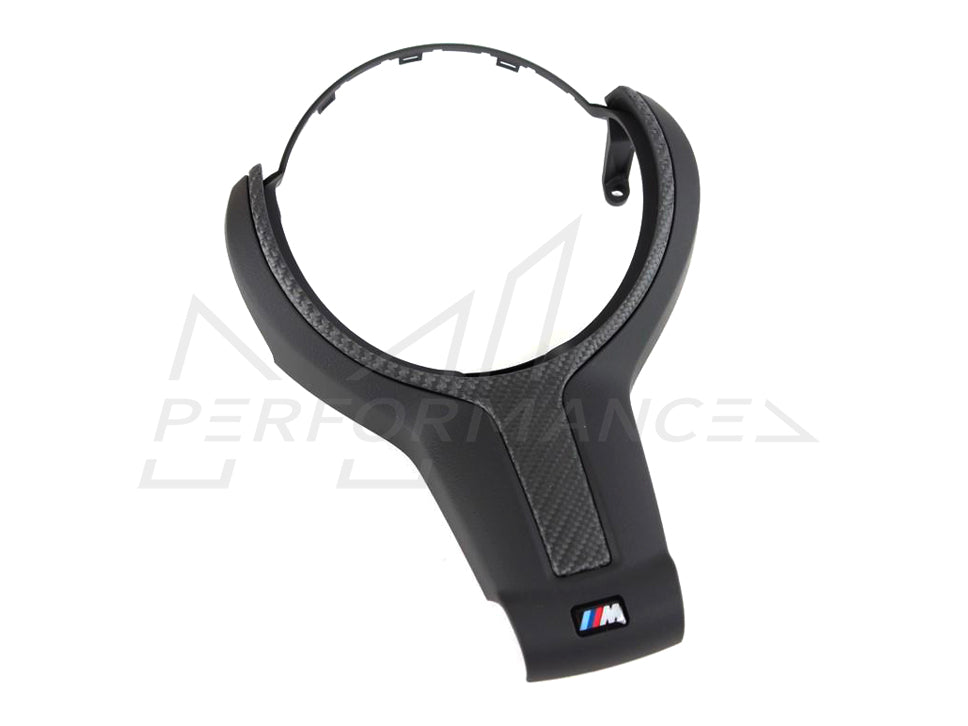 Genuine BMW F20 F22 F30 F36 F48 M Performance Carbon & Alcantara Steering Wheel Cover (Inc. M135i, M240i, 440i & X1 28ix) - ML Performance UK