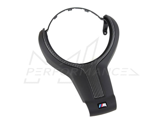 Genuine BMW F20 F22 F30 F36 F48 M Performance Carbon & Alcantara Steering Wheel Cover (Inc. M135i, M240i, 440i & X1 28ix) - ML Performance UK