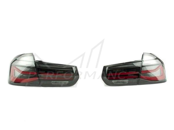 Genuine BMW F30 F80 M Performance Black Line Rear Taillights (Inc. 328i, 330d, 335i & M3) - ML Performance UK