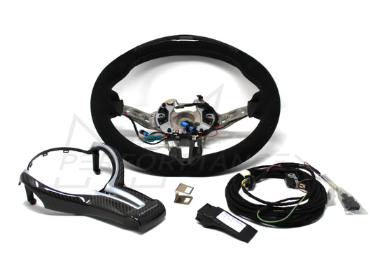 Genuine BMW F87 M Performance Alcantara Steering Wheel II with Carbon Fibre Trim & Race Display (M2 & M2 Competition) - ML Performance UK