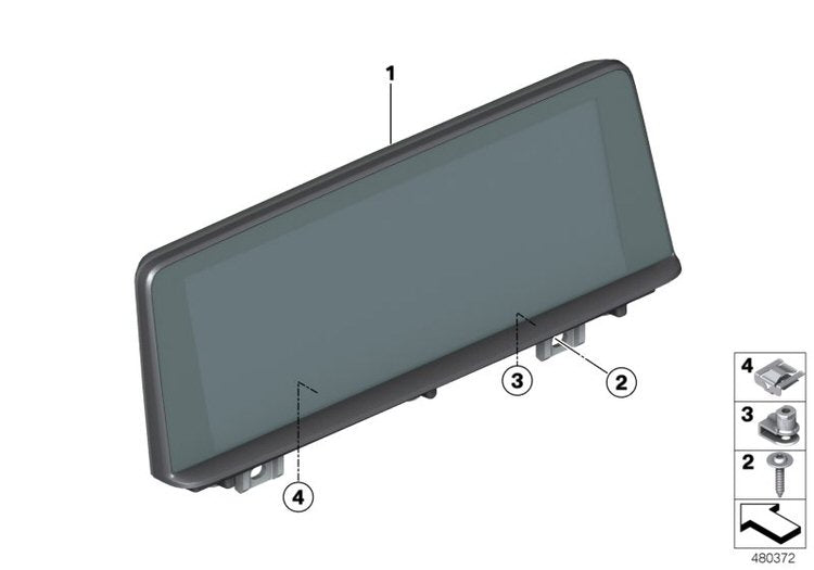 Genuine BMW F20 F21 F22 F87 8" Central Information Display (Inc. M135i, M140i, M240i & M2) - ML Performance UK
