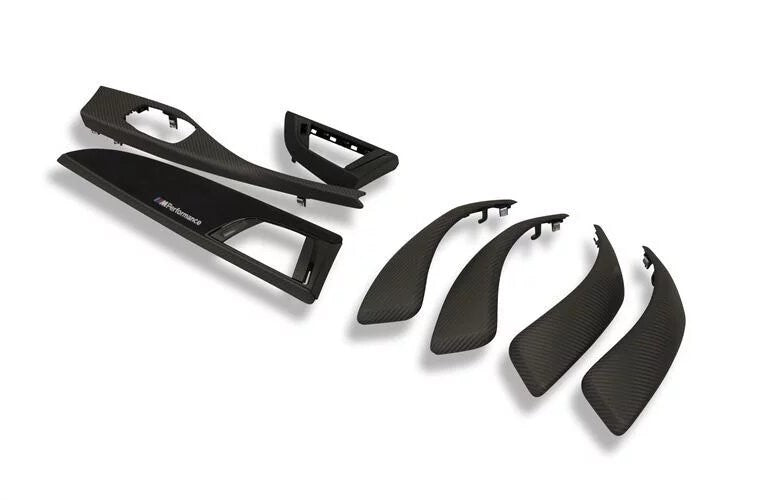 Genuine BMW F20 LCI LHD Carbon & Alcantara Interior Trim Covers (Inc. 118i, 120d, M135i & M140i) - ML Performance UK