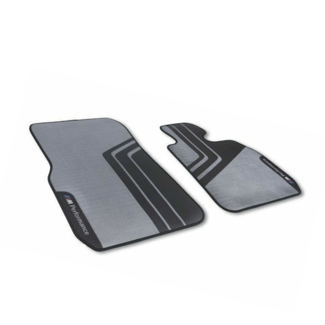 Genuine BMW F30 F31 F80 Performance Front Floor Mats - RHD (Inc. 330i, 335dX, 340i & M3) - ML Performance UK