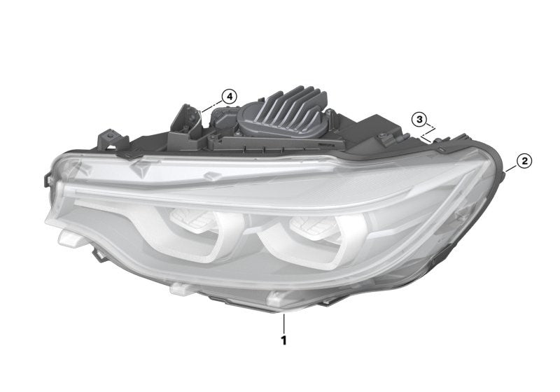 Genuine BMW F32 F36 F80 F82 LCI LED Headlights - Pair (Inc. 430i, 440iX, M3 & M4) - ML Performance UK