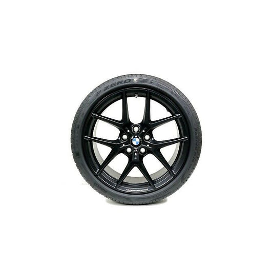 Genuine BMW F40 F44 Matte Black 18" Y-Spoke 554M RDC Wheel and Summer Tyre Set (Inc. 118i, M135ix, 228ix & M235ix) - ML Performance UK