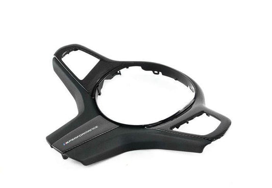 Genuine BMW F90 F91 G05 G06 G30 M Performance Carbon & Leather Steering Wheel Cover For Models Without Heated Wheel (Inc. M550ix, X3 M, M5 & M8) - ML Performance UK
