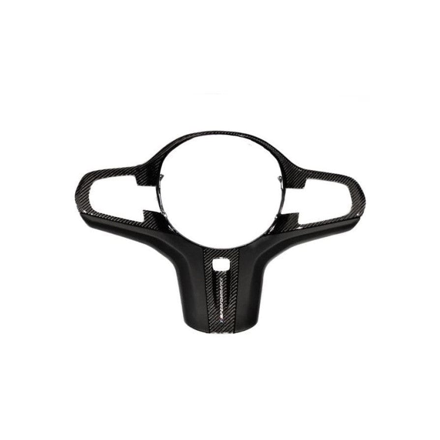 Genuine BMW F90 F91 G05 G06 G30 M Performance Carbon & Leather Steering Wheel Cover For Models With Heating (Inc. M550ix, X3 M, M5 & M8) - ML Performance UK