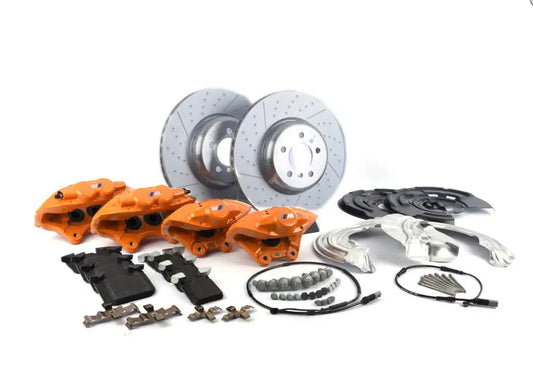 Genuine BMW M Performance F20 F22 F30 F32 Front Big Brake Retrofit Kit with Orange Calipers (Inc. M135i, M235i, 335i & 440i) - ML Performance UK