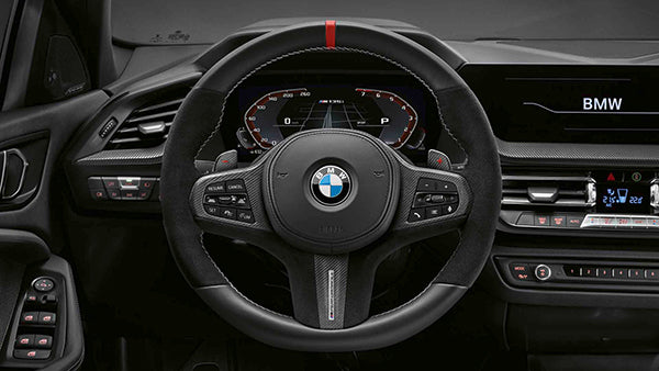 Genuine BMW M Performance F40 F44 G20 G29 Leather Carbon Steering Wheel Cover (Inc. M135ix, , M235iX, M340i & Z4 M40i) - ML Performance UK