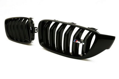 Genuine BMW M Performance F80 F82 Front Black Kidney Grilles (M3 & M4) ML Performance UK