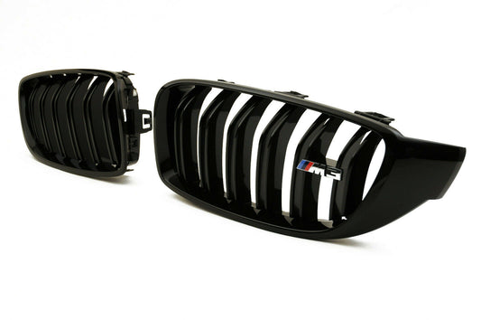 Genuine BMW M Performance F80 F82 Front Black Kidney Grilles (M3 & M4) ML Performance UK