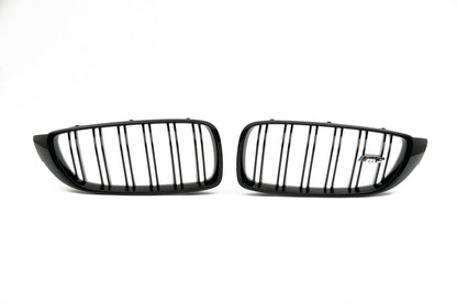 Genuine BMW M Performance F80 F82 Front Black Kidney Grilles (M3 & M4) ML Performance UK