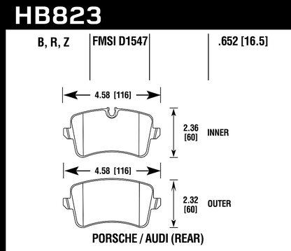 Hawk Performance HB823Z.652 PC Brake Pads Rear