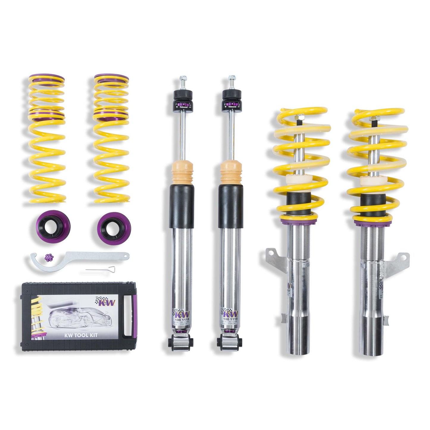 KW Audi 8V RS3 10-35mm Variant 3 Inox-line Coilover Kit - ML Performance UK