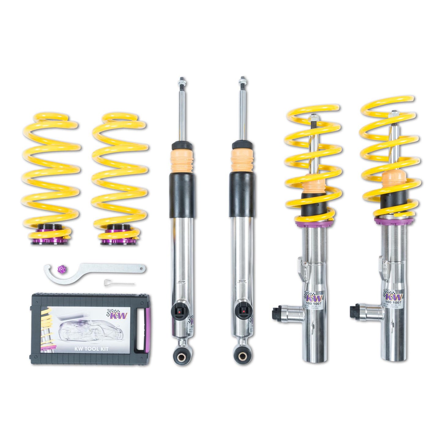 KW VW Skoda 3V5 3G5 DDC Plug & Play Coilovers inox (Superb III Estate & Passat Variant) - ML Performance UK