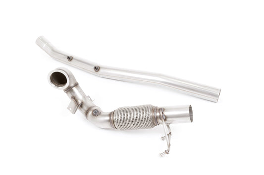 Large Bore Downpipe with Catalyst Delete - For Milltek Cat-Back (Inc. MK7.5 Golf R) - ML Performance UK