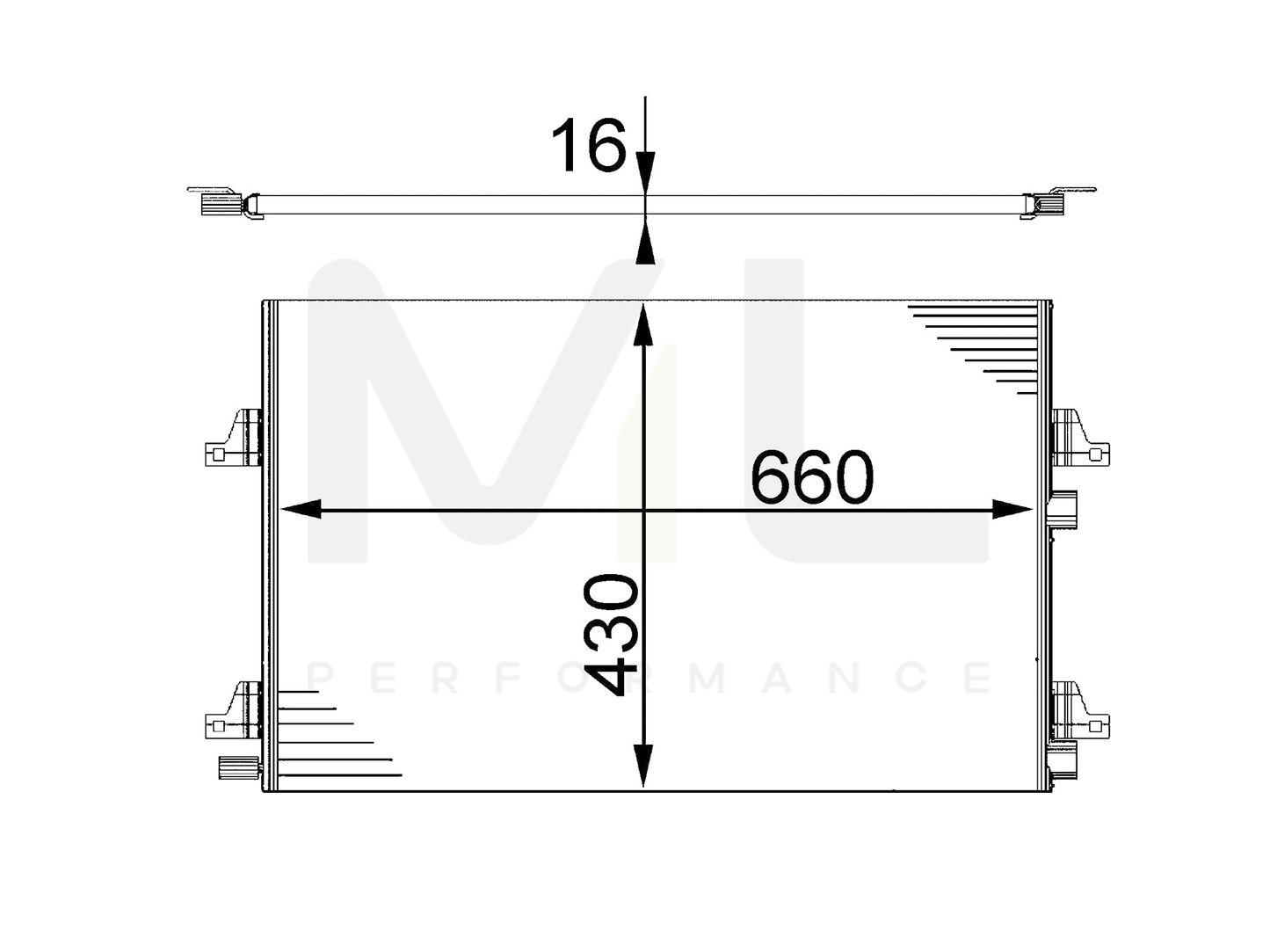 MAHLE ORIGINAL AC 355 000S Air conditioning condenser for RENAULT ESPACE with bolts/screws, without dryer - ML Performance UK
