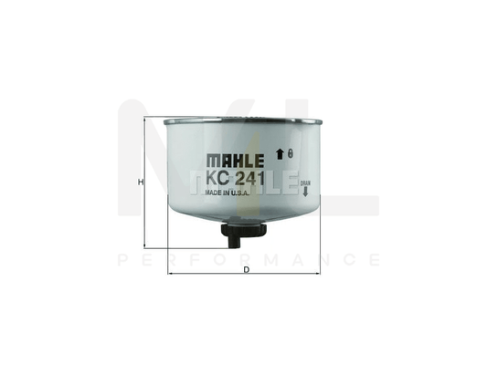 MAHLE ORIGINAL KC 241D Fuel filter Spin-on Filter | ML Performance Car Parts