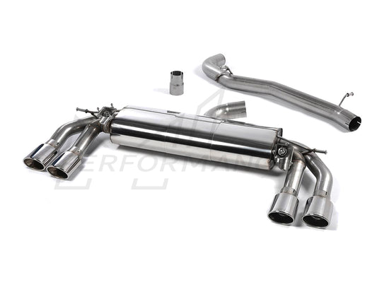 MillTek Audi 2.0TFSI 8S TTS Non-Resonated Cat-Back Exhaust - ML Performance UK