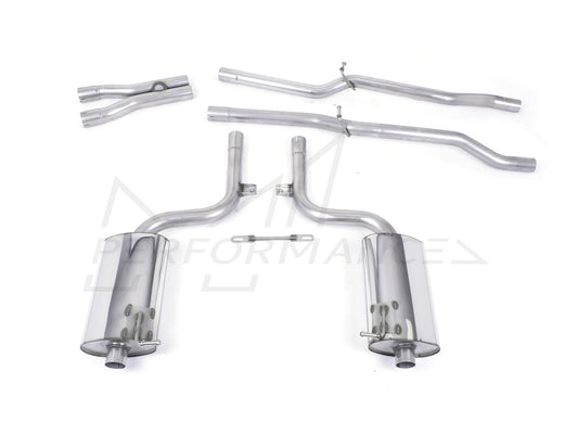 MillTek Audi B6 S4 Non-Resonated Cat-Back Exhaust - ML Performance UK
