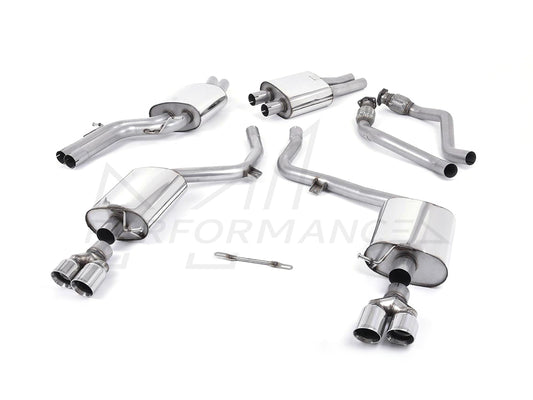 MillTek Audi B8 Resonated Cat-Back Exhaust (S4 & S5) - ML Performance UK