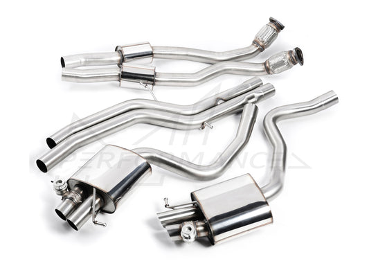 MillTek Audi B8 RS4 Non-Resonated Cat-Back Exhaust - ML Performance UK