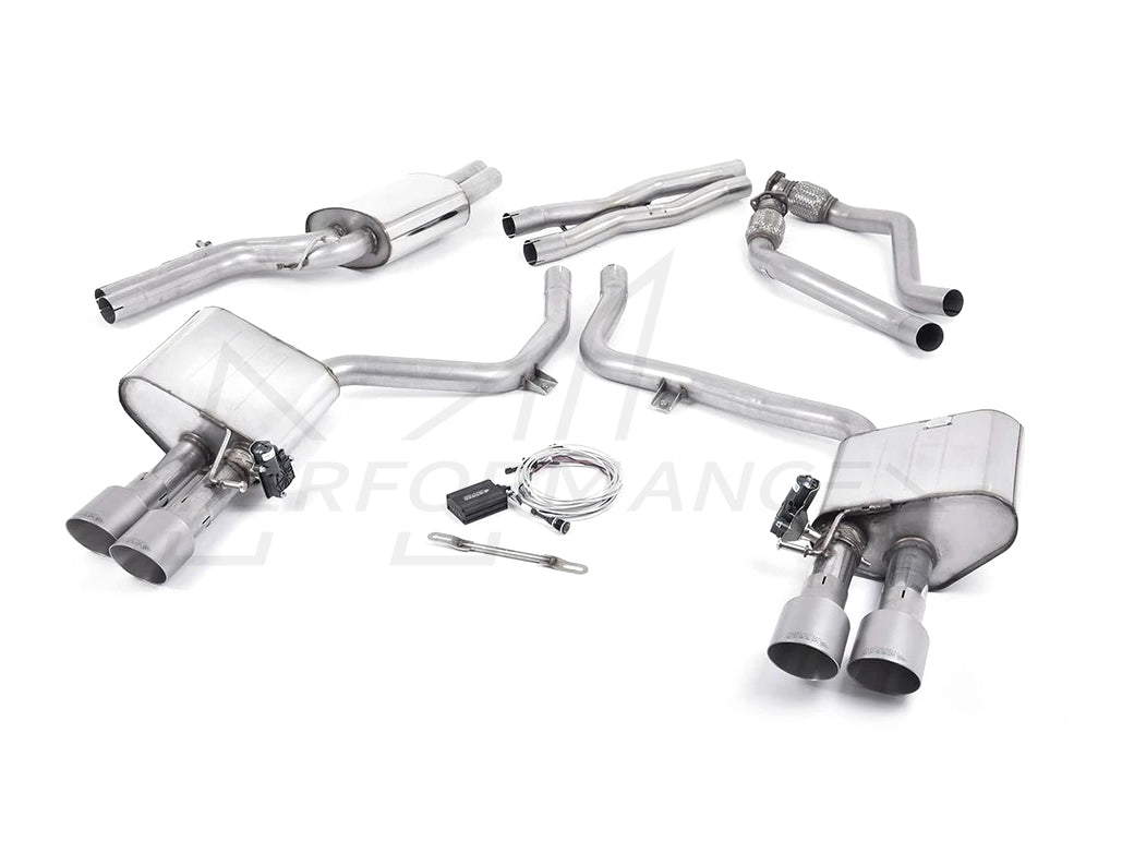 MillTek Audi B8.5 Valved Cat-Back Exhaust (S4 & S5) - ML Performance UK