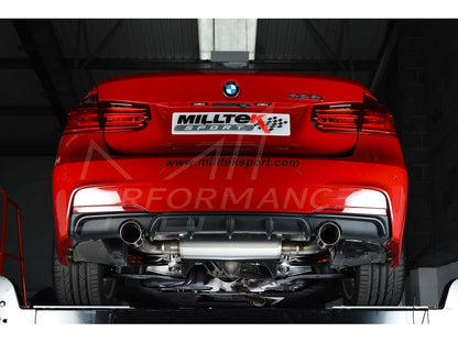 MillTek BMW N20 3" Full Exhaust System 3 Series F30 328i M sport - ML Performance UK