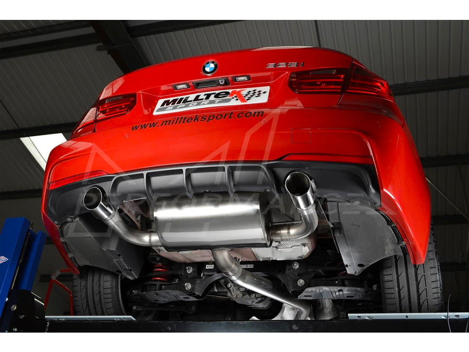 MillTek BMW N20 3 Full Exhaust System 3 Series F30 328i M sport