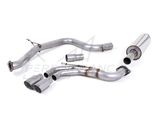 MillTek Volkswagen Non-Resonated Cat-Back Exhaust (Inc. MK6 Golf) - ML Performance UK