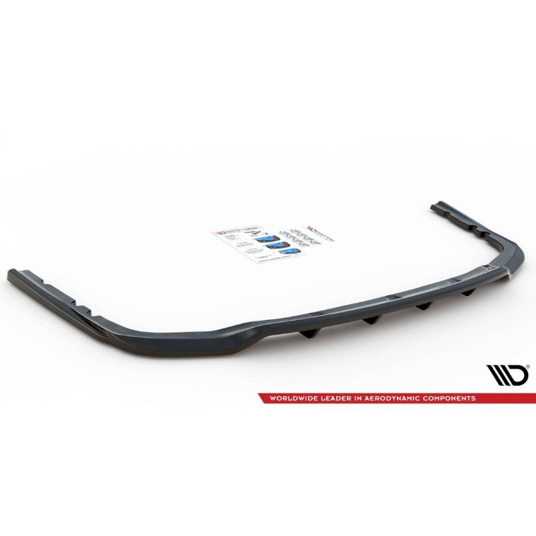 Maxton Design BMW G07 X7 M Sport Central Rear Splitter with Vertical Bars (Inc. X7 50ix, X7 M50dx & X7 M50ix)