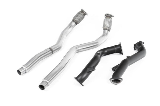 MillTek Audi C7 Large Bore Downpipes for OE Catback (S6, S7, RS6 & RS7) - ML Performance UK
