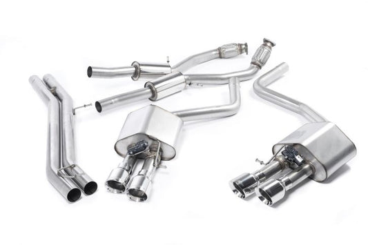 MillTek Audi D4 S8 Non-Resonated Cat-Back Exhaust - ML Performance UK