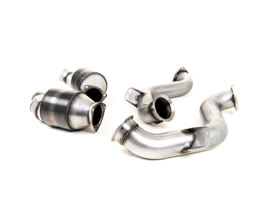 MillTek Mercedes-Benz W205 C-Class Bi-Turbo V8 Hi-Flow HJS Sports Cat and Downpipe (C63 AMG & C63 S AMG) - ML Perforomance UK