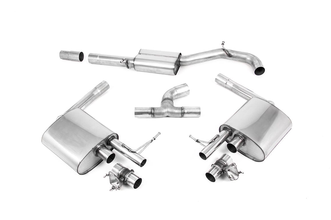 MillTek VW Arteon 2.0 TSI 4motion 76mm Resonated Valved Cat-Back Exhaust System - ML Performance UK