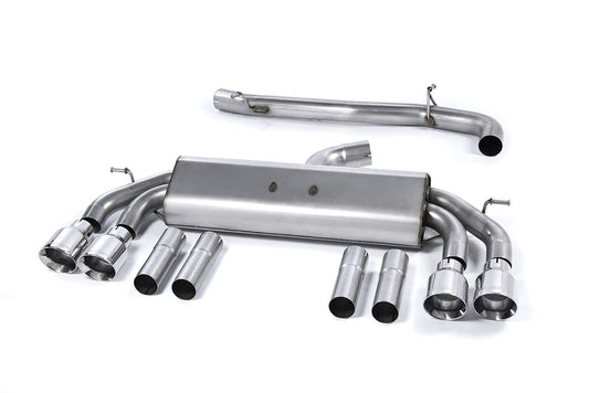 MillTek Audi 8V S3 Non-Resonated Non-Valved Cat-Back Exhaust (Saloon & Cabrio) - ML Performance UK