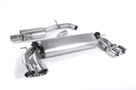 MillTek Audi 8V S3 Resonated Cat-Back Exhaust - ML Performance UK