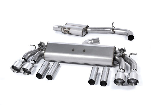 MillTek Audi 8V S3 Resonated Cat-Back Exhaust - ML Performance UK