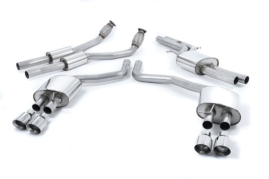 MillTek Audi C7 Resonated Cat-Back Exhaust System S6 S7 - ML Performance UK